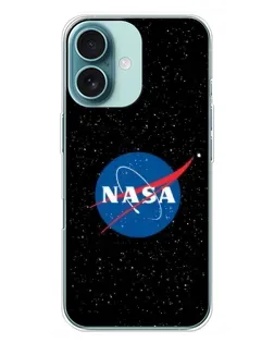 Чехол для iPhone 16 Plus с картинкой «NASA — звездное небо»