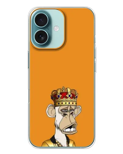 Чехол для iPhone 16 Plus с картинкой «Золотая обезьяна Bored Ape» Чехол для iPhone 16 Plus с картинкой «Золотая обезьяна Bored Ape»