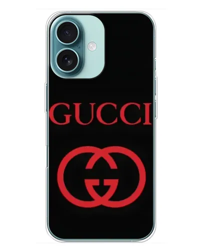 Чохол для iPhone 16 Plus з картинкою «Gucci — червоний логотип» Чохол для iPhone 16 Plus з картинкою «Gucci — червоний логотип»