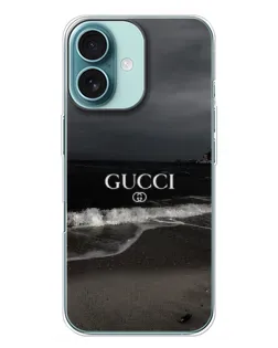 Чохол для iPhone 16 Plus з картинкою «Gucci — морський прибій»