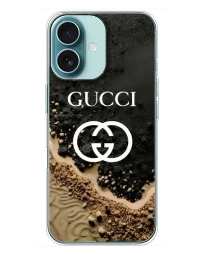Чохол для iPhone 16 Plus з картинкою «Gucci — піщані дюни» Чохол для iPhone 16 Plus з картинкою «Gucci — піщані дюни»