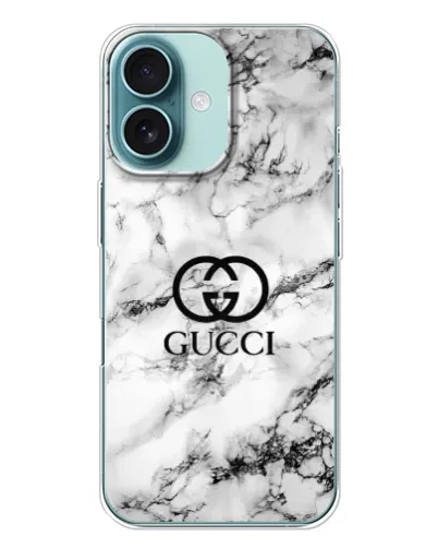 Чохол для iPhone 16 Plus з картинкою «Gucci — мармуровий шик» Чохол для iPhone 16 Plus з картинкою «Gucci — мармуровий шик»