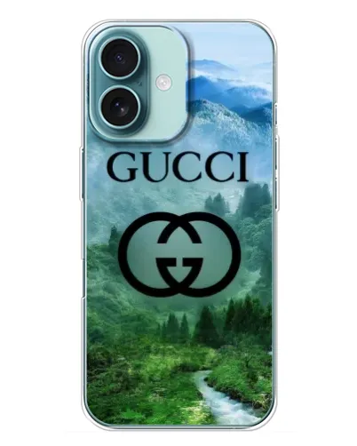 Чохол для iPhone 16 Plus з картинкою «Gucci — гірський пейзаж» Чохол для iPhone 16 Plus з картинкою «Gucci — гірський пейзаж»