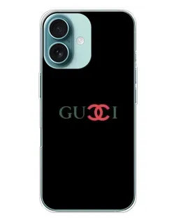 Чохол для iPhone 16 Plus з картинкою «Gucci — червоний градієнт»
