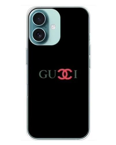 Чохол для iPhone 16 Plus з картинкою «Gucci — червоний градієнт» Чохол для iPhone 16 Plus з картинкою «Gucci — червоний градієнт»