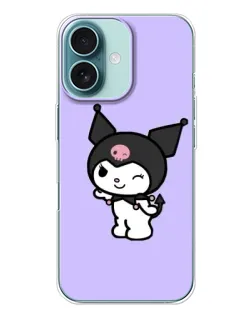 Чохол для iPhone 16 Plus з картинкою «Класична Kuromi»