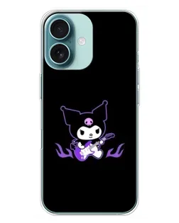 Чохол для iPhone 16 Plus з картинкою «Електрична Kuromi»
