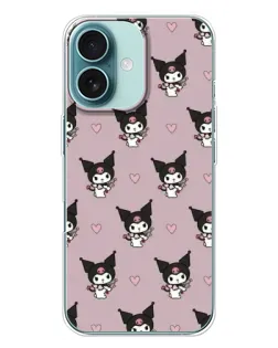 Чохол для iPhone 16 Plus з картинкою «Kuromi — нічний сон»