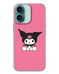 Чохол для iPhone 16 Plus з картинкою «Похмура Kuromi»