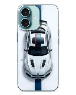 Чохол для iPhone 16 Plus з картинкою «Вид зверху — BMW M»