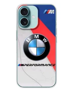 Чохол для iPhone 16 Plus з картинкою «BMW Performance стиль»