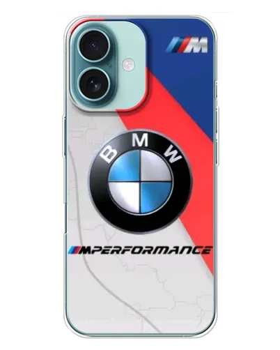 Чохол для iPhone 16 Plus з картинкою «BMW Performance стиль» Чохол для iPhone 16 Plus з картинкою «BMW Performance стиль»