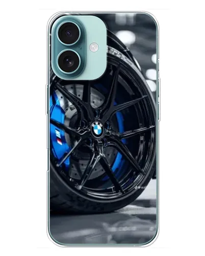 Чохол для iPhone 16 Plus з картинкою «Колесо BMW зблизька» Чохол для iPhone 16 Plus з картинкою «Колесо BMW зблизька»