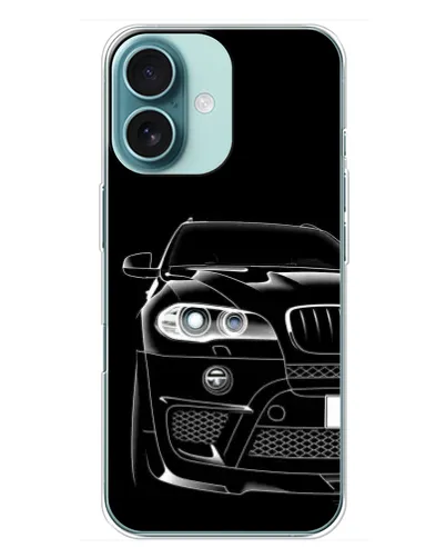 Чохол для iPhone 16 Plus з картинкою «Темний силует BMW» Чохол для iPhone 16 Plus з картинкою «Темний силует BMW»