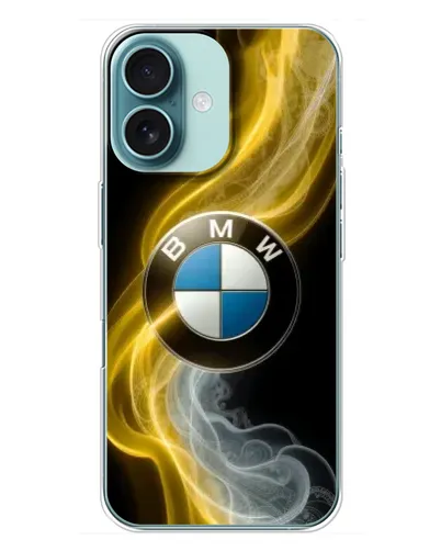 Чохол для iPhone 16 Plus з картинкою «Золотистий дим BMW» Чохол для iPhone 16 Plus з картинкою «Золотистий дим BMW»