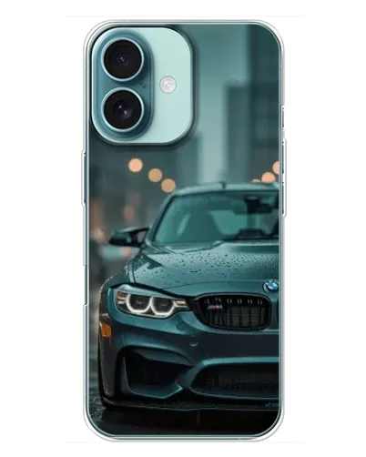 Чохол для iPhone 16 Plus з картинкою «BMW у вогнях міста» Чохол для iPhone 16 Plus з картинкою «BMW у вогнях міста»