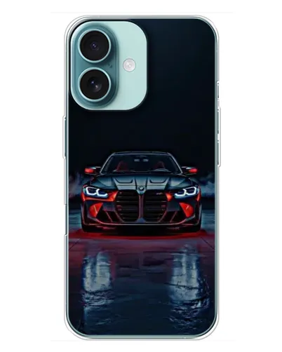 Чохол для iPhone 16 Plus з картинкою «BMW на мокрій дорозі» Чохол для iPhone 16 Plus з картинкою «BMW на мокрій дорозі»