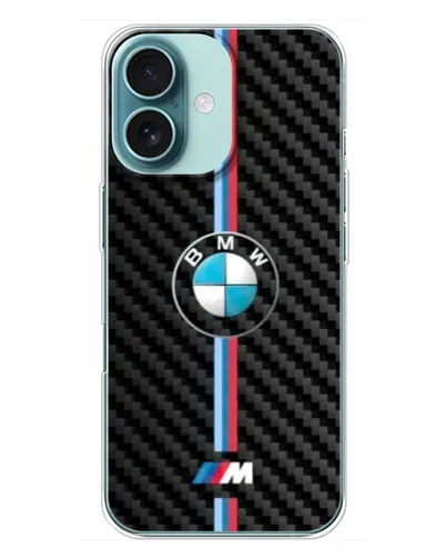 Чохол для iPhone 16 Plus з картинкою «Емблема BMW та карбон» Чохол для iPhone 16 Plus з картинкою «Емблема BMW та карбон»