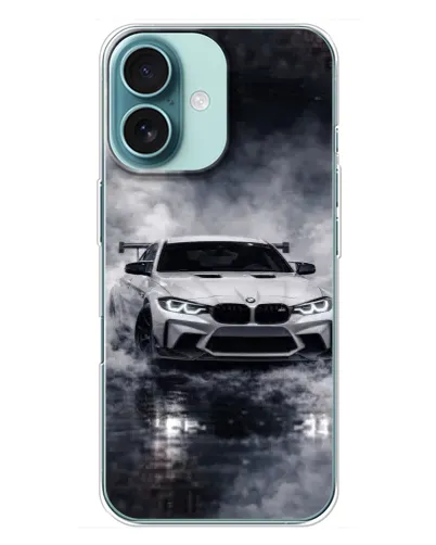 Чохол для iPhone 16 Plus з картинкою «BMW крізь туман» Чохол для iPhone 16 Plus з картинкою «BMW крізь туман»