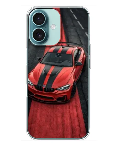 Чохол для iPhone 16 Plus з картинкою «BMW на червоній доріжці» Чохол для iPhone 16 Plus з картинкою «BMW на червоній доріжці»