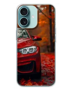Чохол для iPhone 16 Plus з картинкою «Осіння BMW M4»