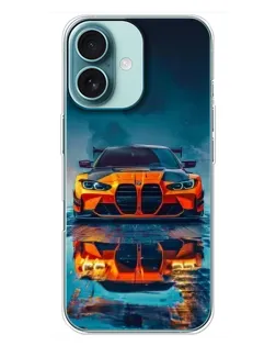Чехол для iPhone 16 Plus с картинкой «BMW — золотая эмблема» Чехол для iPhone 16 Plus с картинкой «BMW — золотая эмблема»