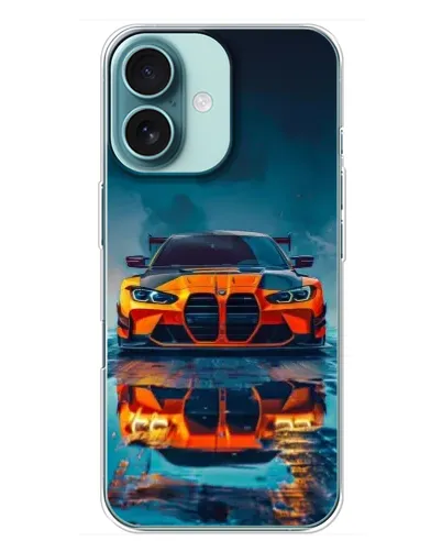 Чехол для iPhone 16 Plus с картинкой «BMW — золотая эмблема» Чехол для iPhone 16 Plus с картинкой «BMW — золотая эмблема»