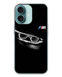Чехол для iPhone 16 Plus с картинкой «BMW — взгляд тигра» Чехол для iPhone 16 Plus с картинкой «BMW — взгляд тигра»