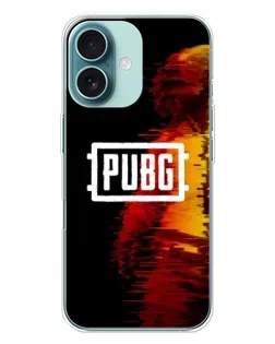 Чохол для iPhone 16 Plus з картинкою «Яскравий логотип PUBG»
