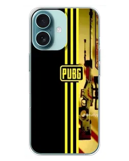 Чохол для iPhone 16 Plus з картинкою «PUBG — камуфляжний шолом»