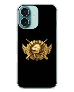 Чохол для iPhone 16 Plus з картинкою «PUBG — помаранчевий градієнт»
