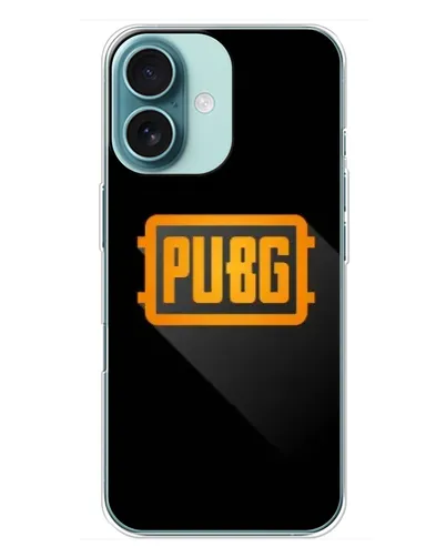 Чехол для iPhone 16 Plus с картинкой «PUBG — рамка лого» Чехол для iPhone 16 Plus с картинкой «PUBG — рамка лого»