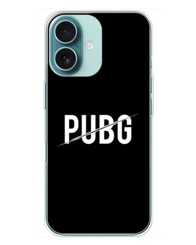 Чехол для iPhone 16 Plus с картинкой «PUBG — белый логотип» Чехол для iPhone 16 Plus с картинкой «PUBG — белый логотип»
