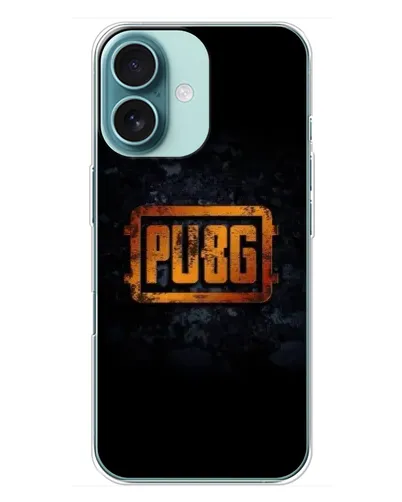 Чехол для iPhone 16 Plus с картинкой «PUBG — золотой логотип» Чехол для iPhone 16 Plus с картинкой «PUBG — золотой логотип»
