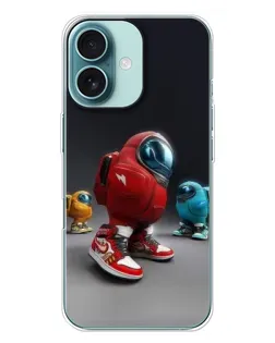 Чохол для iPhone 16 Plus з картинкою «Among Us — 3D стиль»