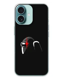 Чохол для iPhone 16 Plus з картинкою «Among Us шолом»
