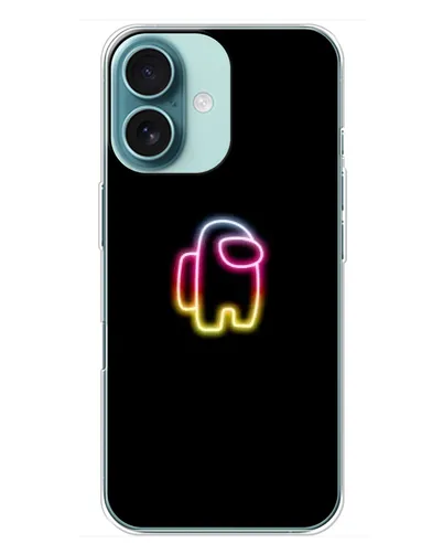 Чехол для iPhone 16 Plus с картинкой «Among Us градиент»