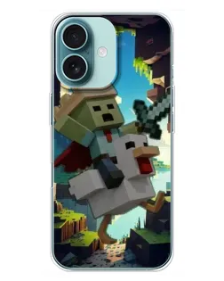 Чохол для iPhone 16 Plus з картинкою «Стів та гусь»