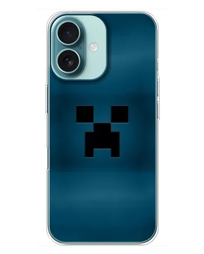 Чехол для iPhone 16 Plus с картинкой «Крипер текстура» Чехол для iPhone 16 Plus с картинкой «Крипер текстура»