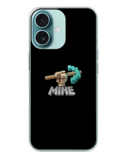 Чехол для iPhone 16 Plus с картинкой «Алмазная кирка» Чехол для iPhone 16 Plus с картинкой «Алмазная кирка»