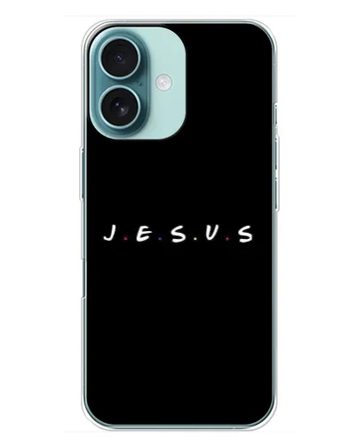 Чохол для iPhone 16 Plus з картинкою «Крапки віри J.E.S.U.S.»