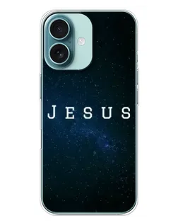 Чохол для iPhone 16 Plus з картинкою «Зоряне небо Jesus»