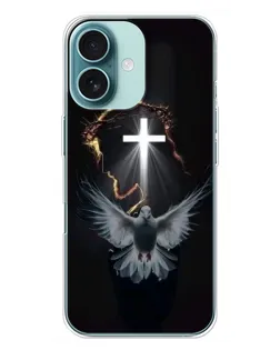 Чохол для iPhone 16 Plus з картинкою «Голуб та Світло»