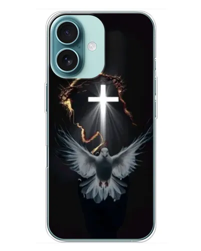 Чохол для iPhone 16 Plus з картинкою «Голуб та Світло»
