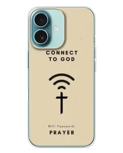 Чехол для iPhone 16 Plus с картинкой «Молитва Connect»