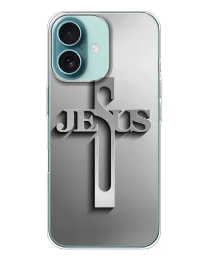 Чехол для iPhone 16 Plus с картинкой «Металлический крест Jesus» Чехол для iPhone 16 Plus с картинкой «Металлический крест Jesus»