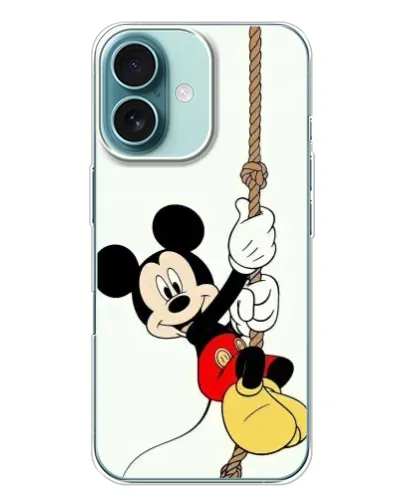 Чехол для iPhone 16 Plus с картинкой «Mickey на канате» Чехол для iPhone 16 Plus с картинкой «Mickey на канате»
