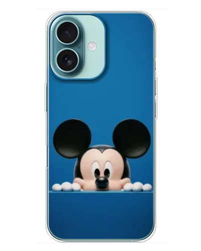 Чехол для iPhone 16 Plus с картинкой «Микки выглядывает» Чехол для iPhone 16 Plus с картинкой «Микки выглядывает»