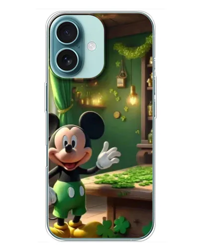 Чехол для iPhone 16 Plus с картинкой «Микки в мастерской» Чехол для iPhone 16 Plus с картинкой «Микки в мастерской»