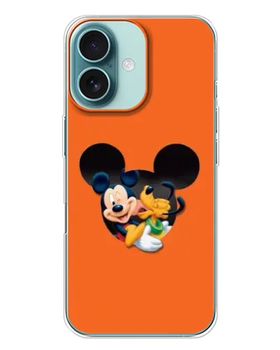 Чохол для iPhone 16 Plus з картинкою «Серце Міккі Мінні»